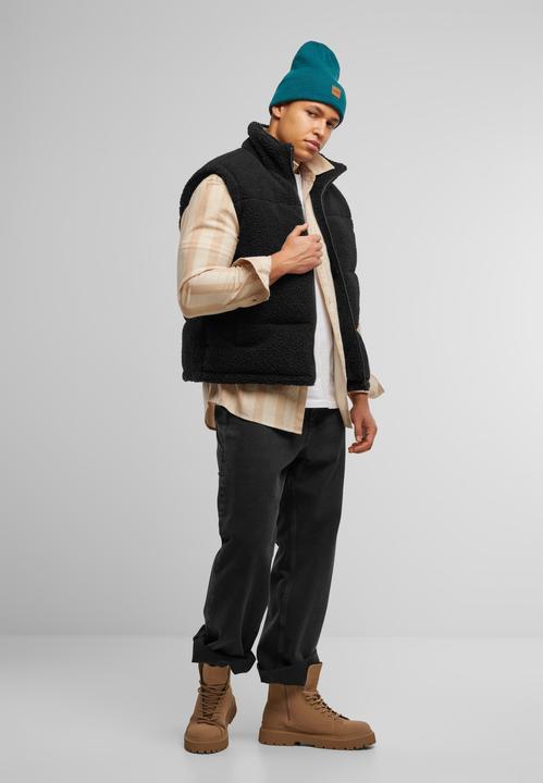 Produktbild Urban Classics Leatherpatch Long Beanie (One Size)