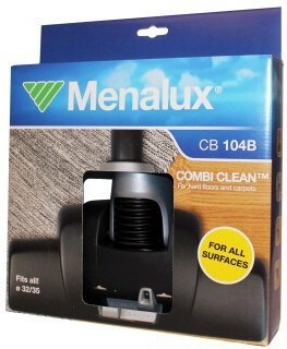 Image du produit Menalux CB 104B CombiClean, buse Combi, avec adaptateur 32-35 mm, pour AEG, Rowenta, Miele, Sieme, etc.