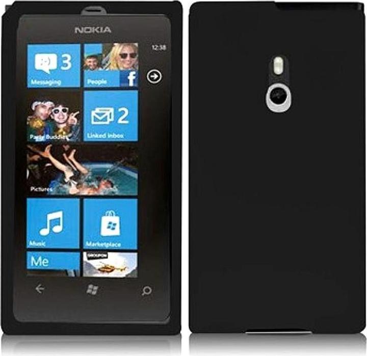 Actual product image König Design Protective cover Silicone Case for mobile Nokia Lumia 800 Black (Nokia Lumia 800)