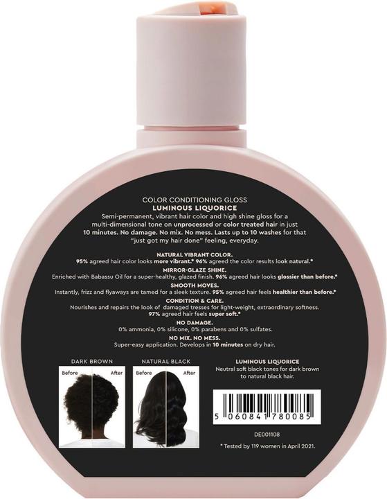 Produktbild Glaze haarsublimierender Gloss in der Farbe echtes schwarz Liquorice Tb 190 ml (echtes schwarz Liquorice)