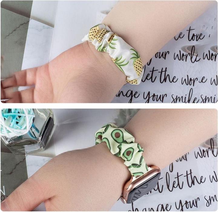 Actual product image Hurtel Fabric Watch 7 band 7/6/5/4/3/2 / SE (41/40 / 38mm) strap bracelet bracelet with elastic blue