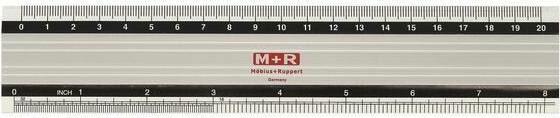 Produktbild M+r Aluminium-Lineal (20 cm)