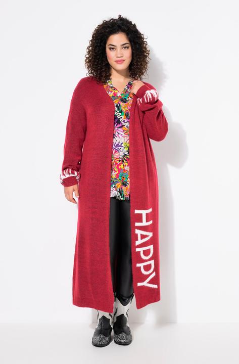 Produktbild Angel of Style Long-Strickjacke, Straight Fit, HAPPY-Statements (42, 44)