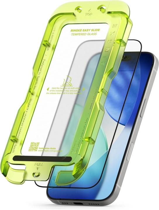 Produktbild Ringke - Easy Slide Tempered Glass (2 pack) - iPhone 17 - Clear (2 Stk., Apple iPhone 17)