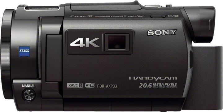 Actual product image Sony FDR AXP33 4K Handycam with integrated projector (8.29 Mpx, 25p, 10 x)