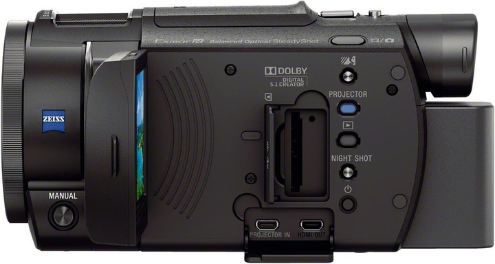 Actual product image Sony FDR AXP33 4K Handycam with integrated projector (8.29 Mpx, 25p, 10 x)