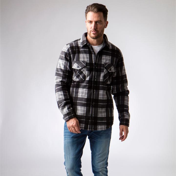 Immagine prodotto Heat Holders Karierte Winterjacke | Gesteppte Hemd mit Langen Ärmeln (S)