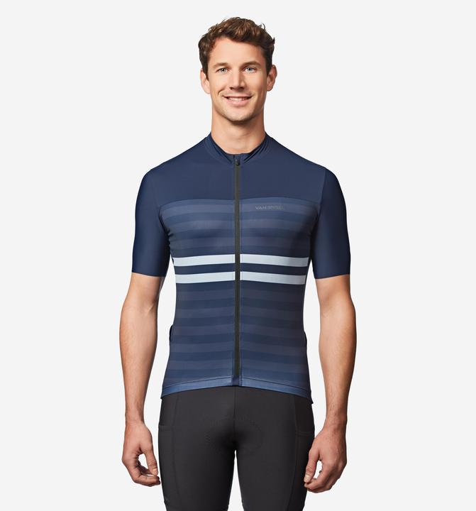 Produktbild Van rysel Rennrad Fahrradtrikot Sommer kurzarm Herren Slimfit Endurance 2 dunkelblau (S)