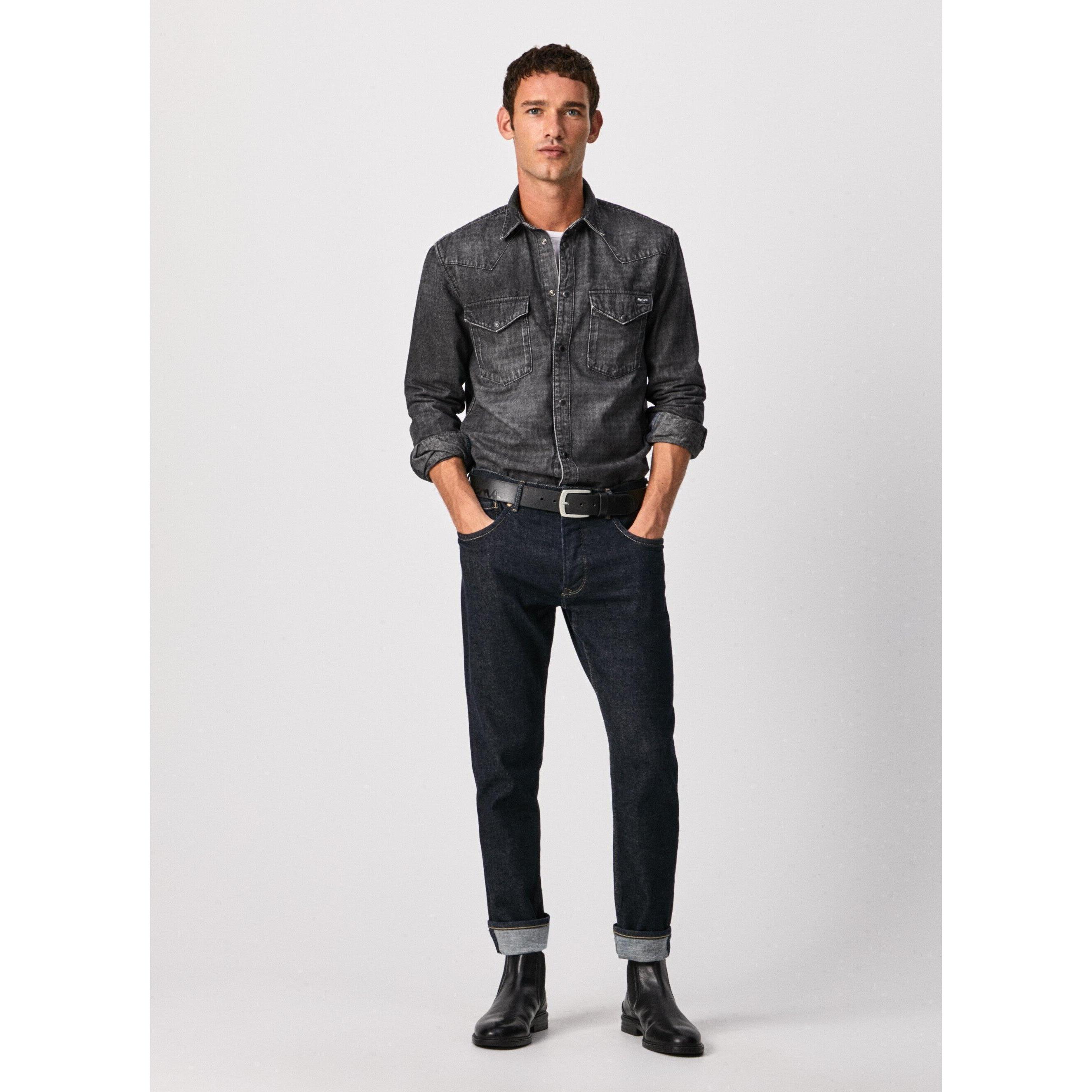 Thumbnail - Pepe Jeans, Herren, Jeans, Callen Crop Relaxed Fit AB0, Blau, (W28/L32)