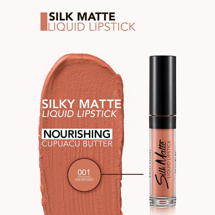 Actual product image Flormar Silk Matte Lipstick - 4 Ml (Undressed)