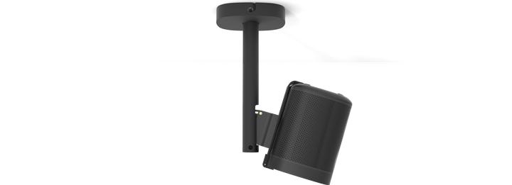 Produktbild Cavus CPSOB Plafondbeugel voor Sonos One (SL) - Beugel voor plafondmontage - zwart (1 Stk., Neigbar)