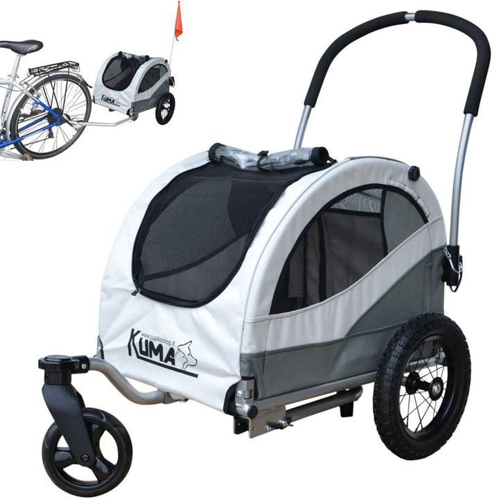 Papilioshop 2-in-1 Hundebuggy & Fahrradanhänger Kuma
