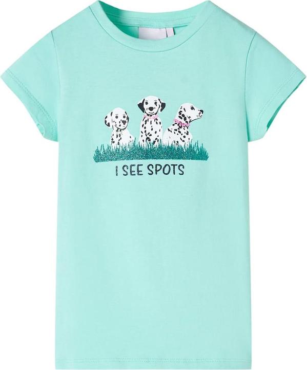 Immagine prodotto vidaXL Maglietta per bambini Verde menta chiaro 92,Materiale: 95 % cotone (92)