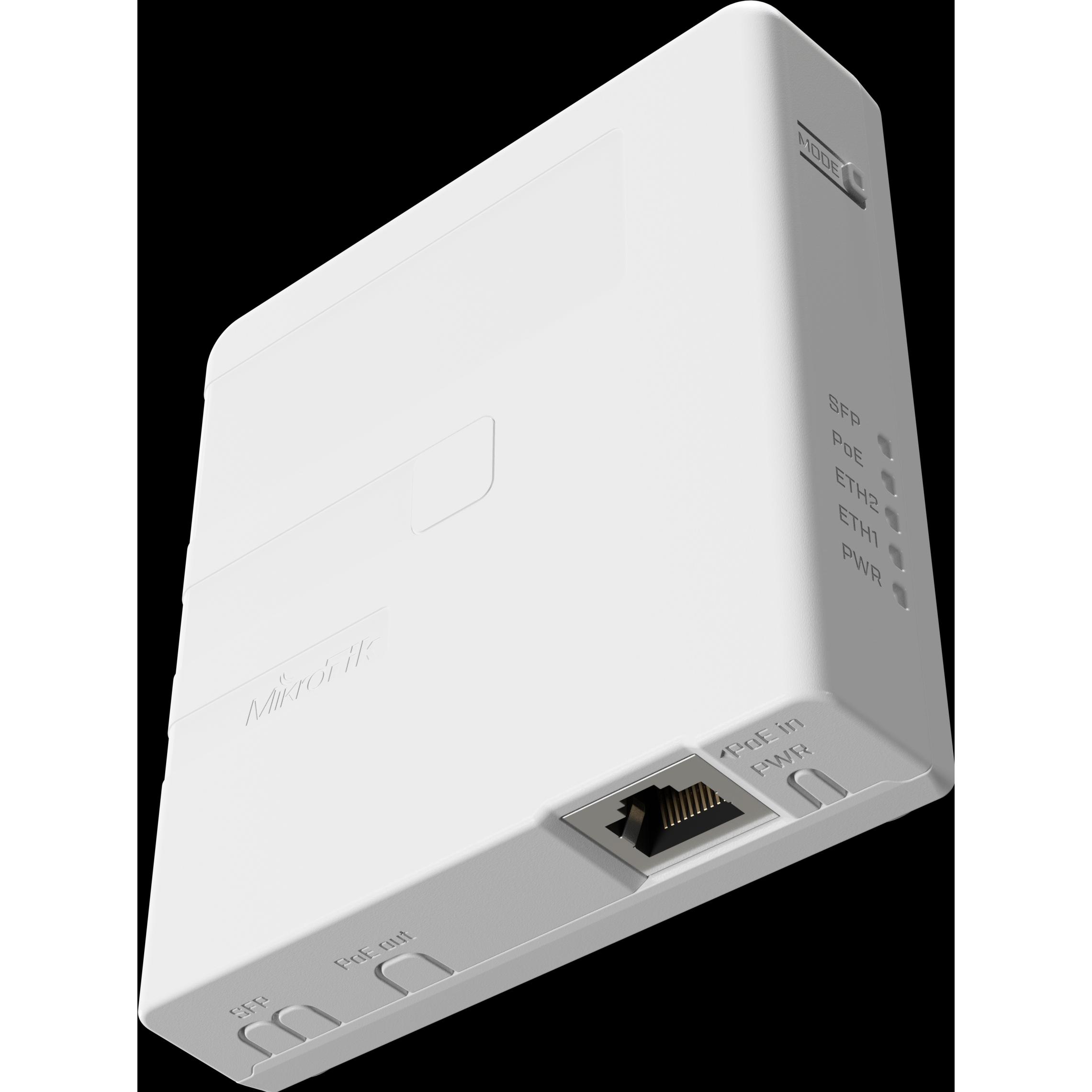 MikroTik GPEN Gigabit Passive Ethernet Network Fixed PoE injector SFP GPEN21 (802.3af (PoE), 802.3at (PoE+), 27 W), PoE ...