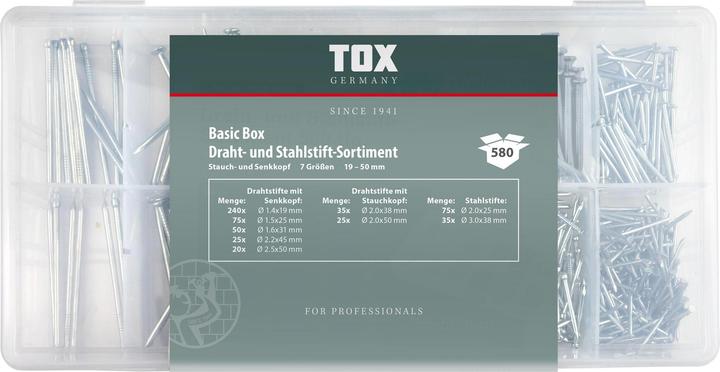Produktbild Tox Basic Box Nagel - Sortiment 580 tlg. (1 Stk.)
