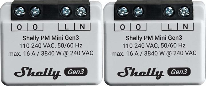 Shelly WLAN-Leistungsmesser Plus PM Mini Gen.3, weiss, 2 Stück