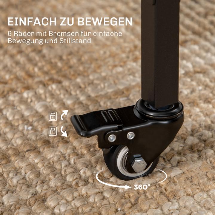 Immagine prodotto Homcom Esstisch Spanplatte, Metall Rustikal-Braun (130 x 80 x 74 cm)