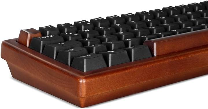 Actual product image Sharkoon SKILLER SGK50 S4 Gen2 Wood PBT (holz/schwarz, DE-Layout, Gateron G Pro 3.0 Yellow) (DE, Cable)