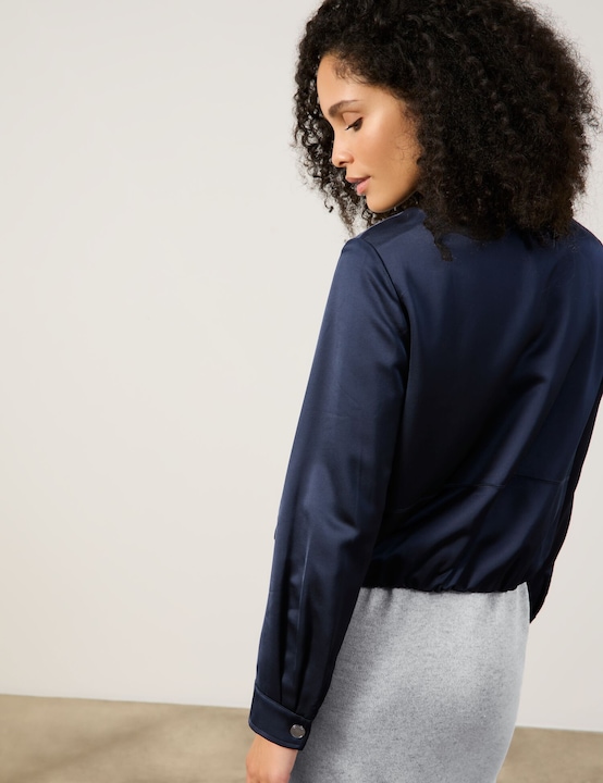 Produktbild Gerry Weber Satinierter Blouson Blazer Langarm gefüttert - 63970 (48)