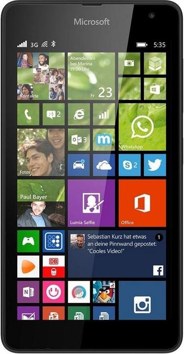 Actual product image Microsoft Lumia 535 (8 GB, Black, 5", 3G)