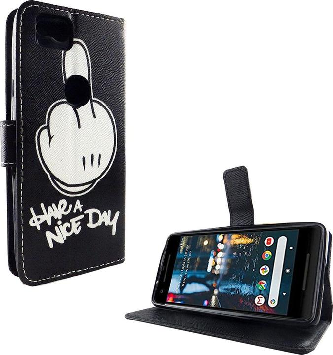 Produktbild König Design Hülle Handy Schutz für Google Pixel 2 Case Cover Tasche Wallet Etui Handyhülle (Google Pixel 2)