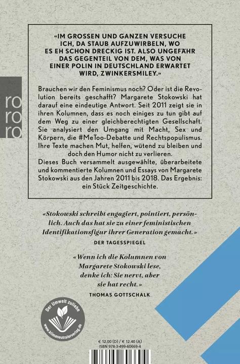 Produktbild Die letzten Tage des Patriarchats (Deutsch, Margarete Stokowski, 2019)