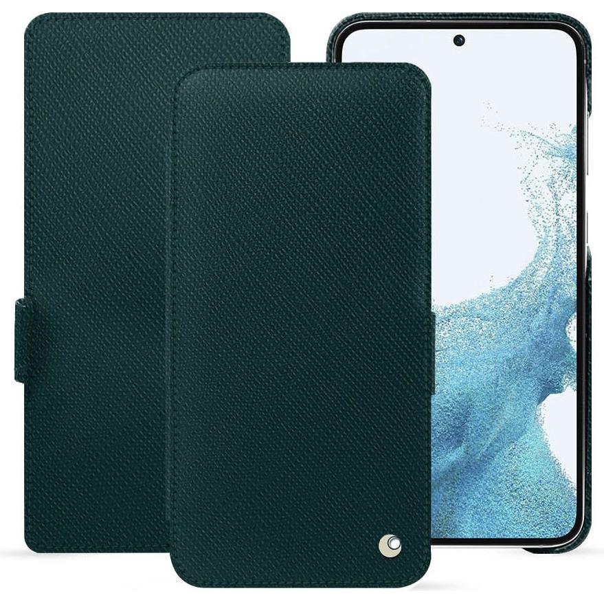 Noreve Lederschutzhülle horizontal (Samsung Galaxy S23), Smartphone Hülle, Grün