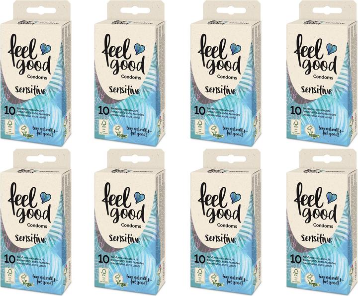 Produktbild Feelgood Condoms Kondome Sensitive 8 x 10 Stück (80 Stk.)