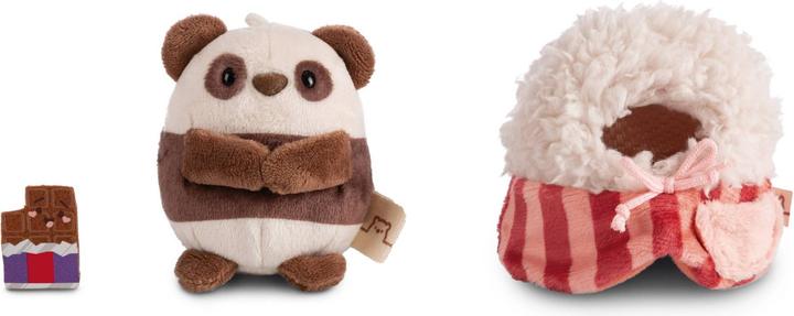 Actual product image Magni Nici Panda Kono with chocolate and popcorn costume (8 cm)