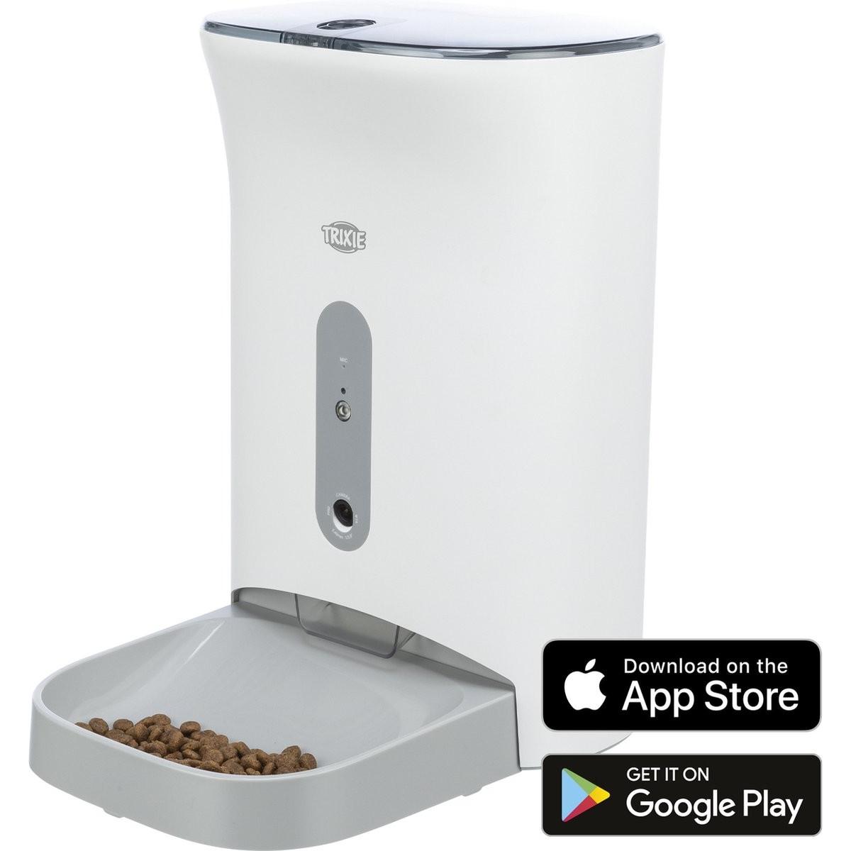 Trixie voederautomaat smart 2.0 wit / grijs (4.50 l), Ciotola mangime + Dosatore