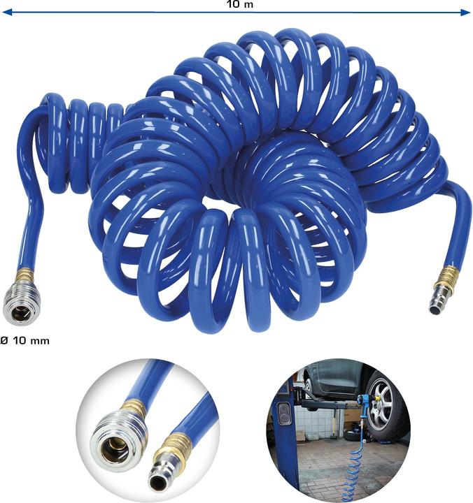 Immagine prodotto KS Tools Tubo a spirale per aria compressa Ø 10 mm, 10 M