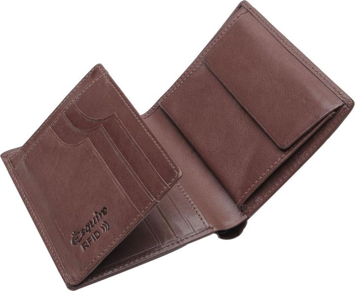 Actual product image Esquire Toscana wallet RFID protection leather 9 cm