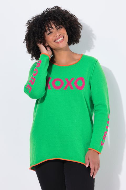 Immagine prodotto Angel of Style Maglione dal taglio dritto con scritta e orli non rifiniti (50, 52)