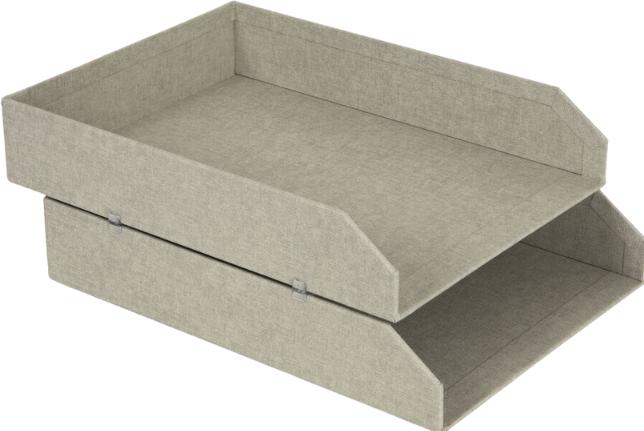 Produktbild Bigso HAKAN Dokumentenablage Set 2 Stk. Linnen Canvas (A4)