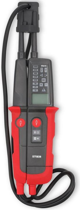 Produktbild Stier Profi Spannungs- und Durchgangsprüfer 6V-1000V AC/DC 2polig CAT III 1000V CAT IV 600V (CAT III 1000V, CAT IV 600V, Spannungsprüfer)