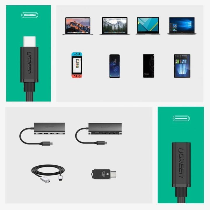 Produktbild Ugreen USB C – USB-C (0.50 m, USB 3.2 Gen 1)