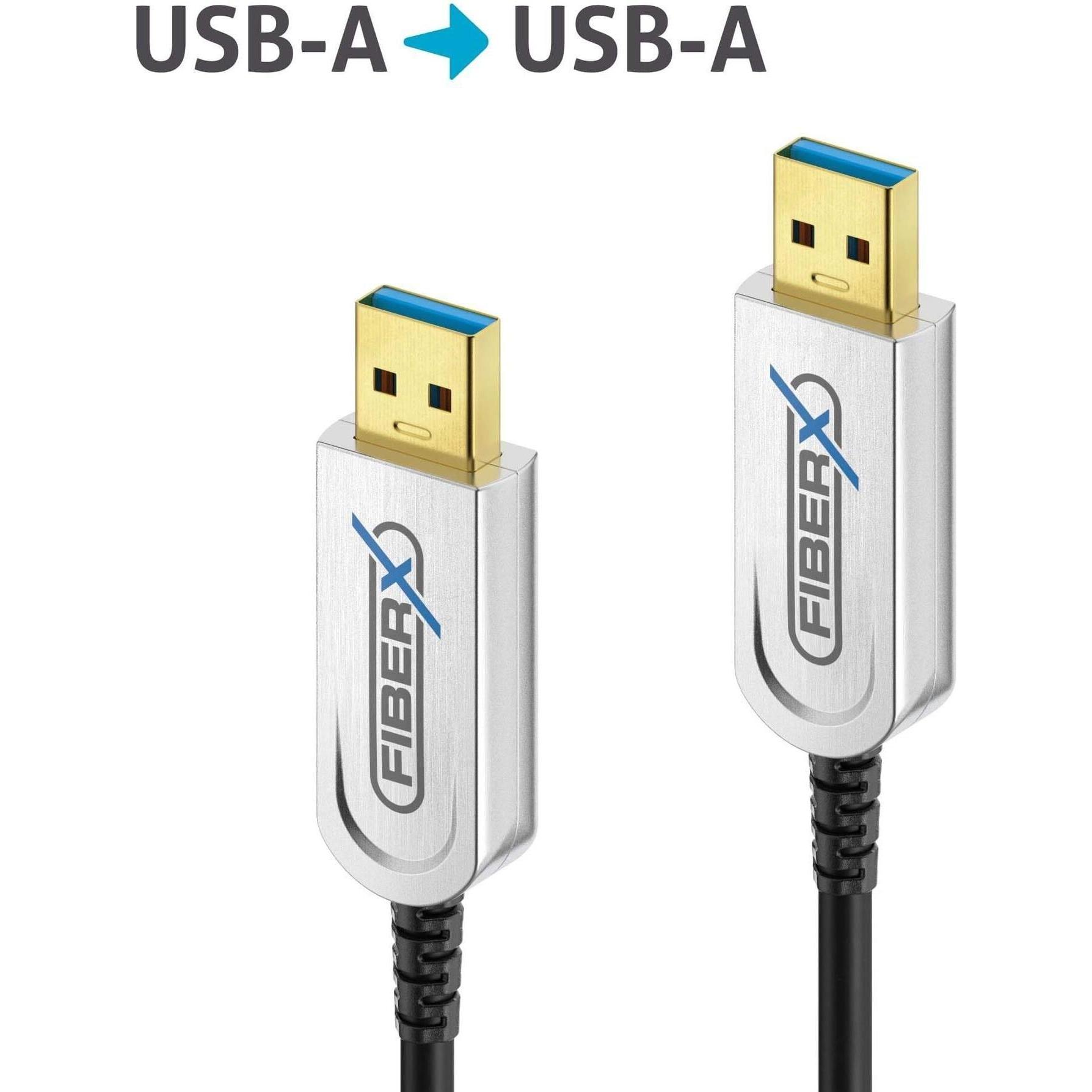 Thumbnail - Purelink FiberX Serie - USB 3.1 Glasfaser Kabel - USB-A USB-A - 20m (20 m, USB 3.2 Gen 2), USB Kabel