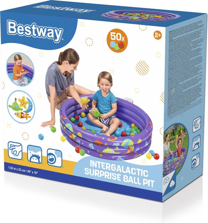 Image du produit Bestway Piscine à balles Intergalactic Surprise avec 50 balles de jeu