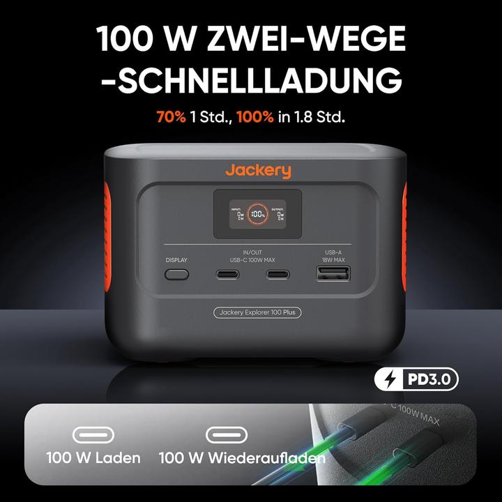 Produktbild Jackery Explorer 100 Plus (99 Wh, 0.97 kg)