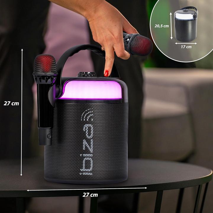 Image du produit Ibiza Karaoke-Lautsprechersystem mit Mikrofonen