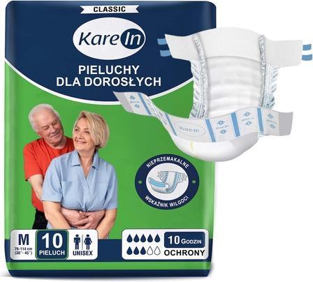 Actual product image KareIn Nappies for adults (Size M, 10 Piece)