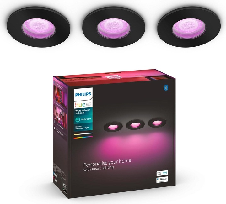 Actual product image Philips Hue White & Color Amb. Xamento (1050 lm, GU10)