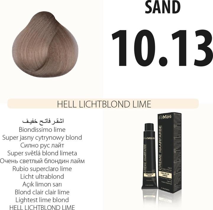 Produktbild FemMas 10.13) Haarfarbe Hell Lıchtblond Lıme 100ml (Hell Lıchtblond Lıme)