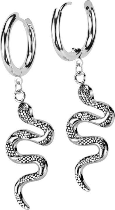 Immagine prodotto Star Piercing Orecchino in argento con ciondolo a forma di serpente (Ottone, Acciaio chirurgico 316L)