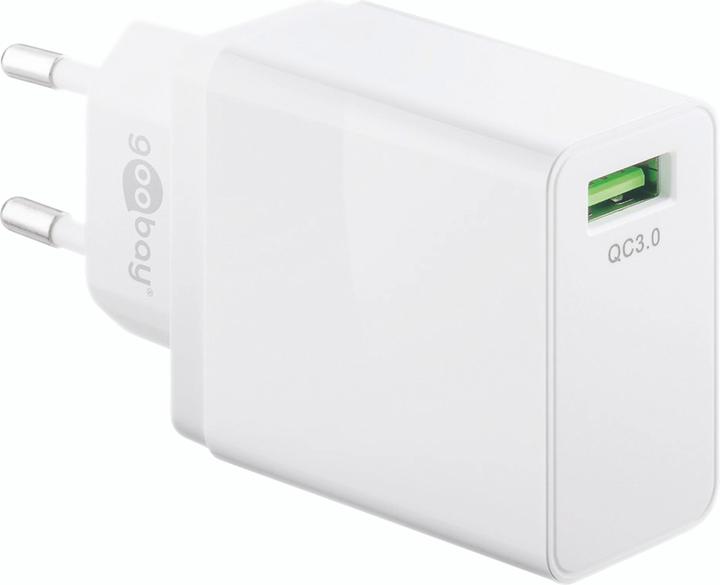 Actual product image Goobay USB quick charger QC3.0 18W, white (18 W)