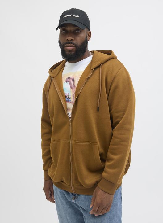 Produktbild Jack & Jones Plus Size Einfarbig Kapuzenjacke Kapuzenjacke (6XL)