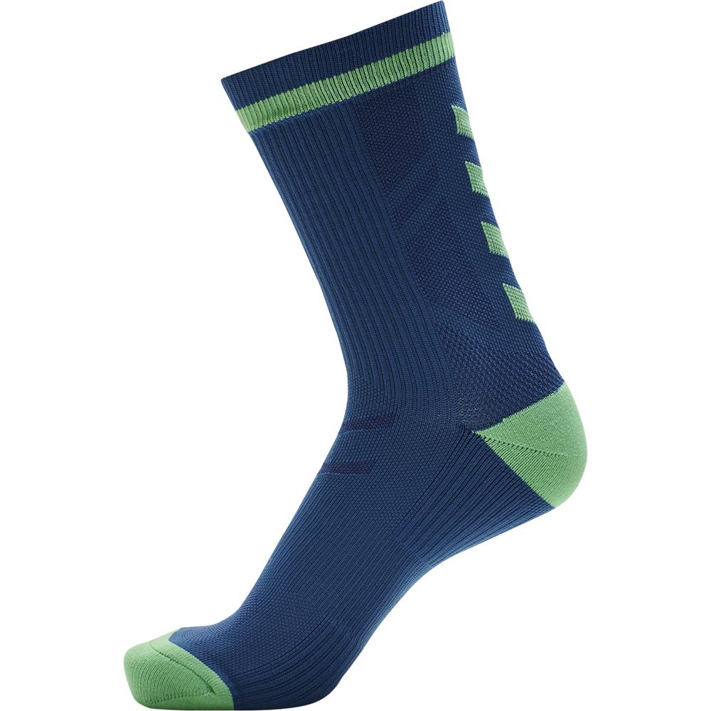 hummel, Unisex, Sportsocken, Elite Indoor Sock Low Pa (43 - 45), Grün