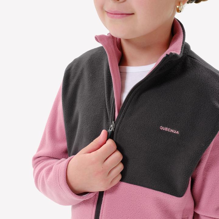 Actual product image Quechua Kids fleece jacket size 122-170 Hiking - MH500 Zip TW (14, 15, 16)