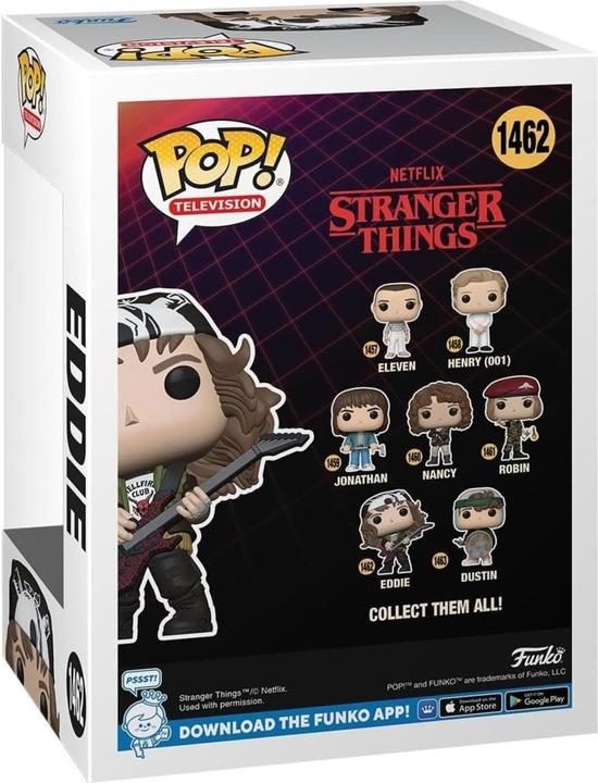 Actual product image Funko Stranger Things POP! TV Hunter Eddie with Guitar