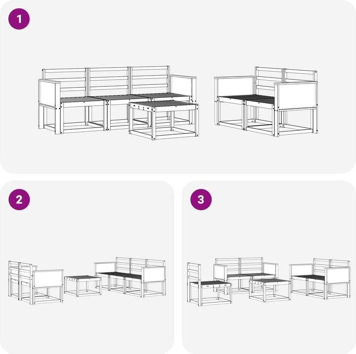 Produktbild vidaXL Outdoor-Sofa